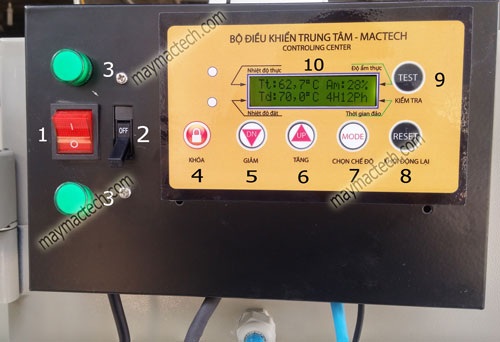 Bộ điều khiển máy sấy hoa quả Mactech MSD500